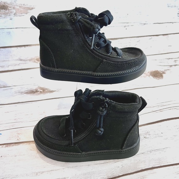 Billy Footwear High Top Shoes Toddler Boy Girl US 7 Zip Up Sneakers AFO Friendly - Picture 1 of 8